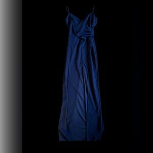 Elegant Blue Maxi Dress